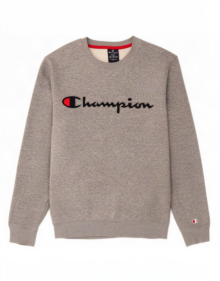 Champion Sweat-shirt graphique pour homme Petit coton moucheté gris