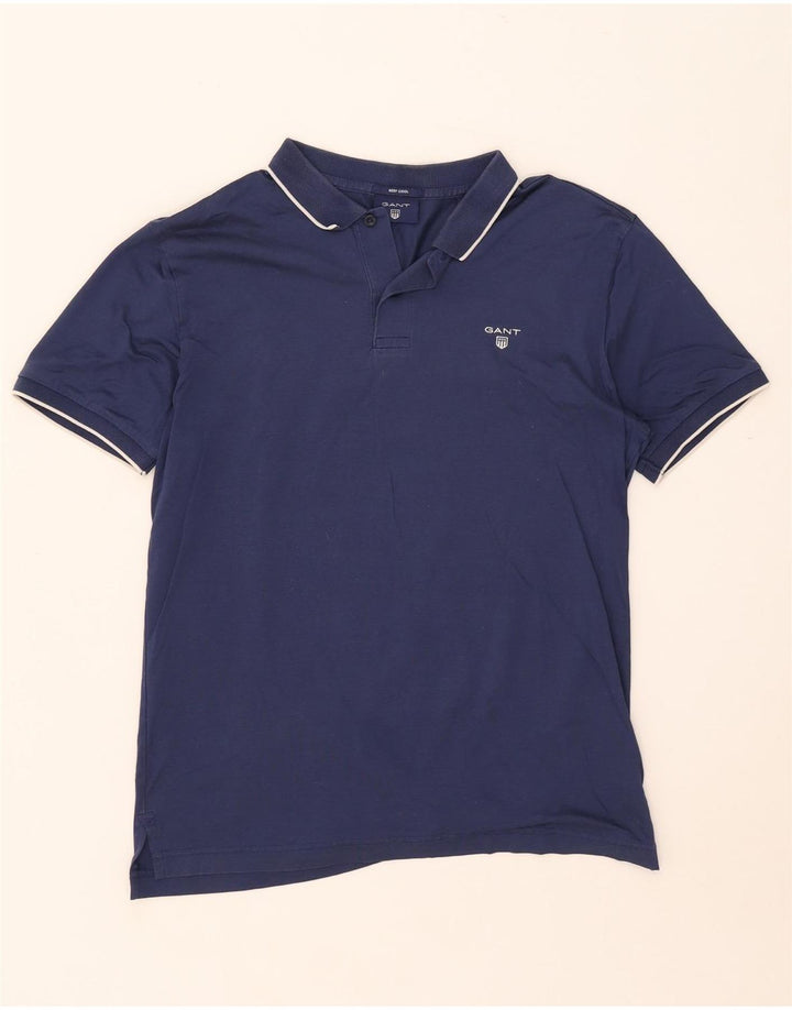 Gant Polo Homme Bleu Marine Moyen Rayé Coton