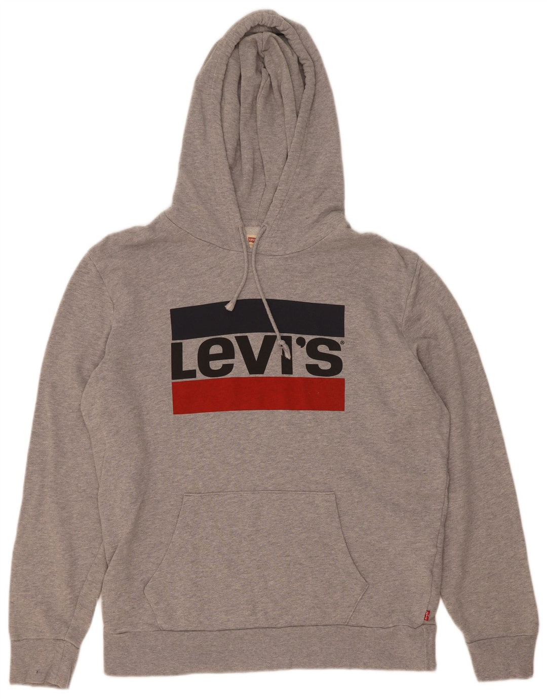 Levi's Pull à Capuche Graphique Homme Gris Moyen Coton
