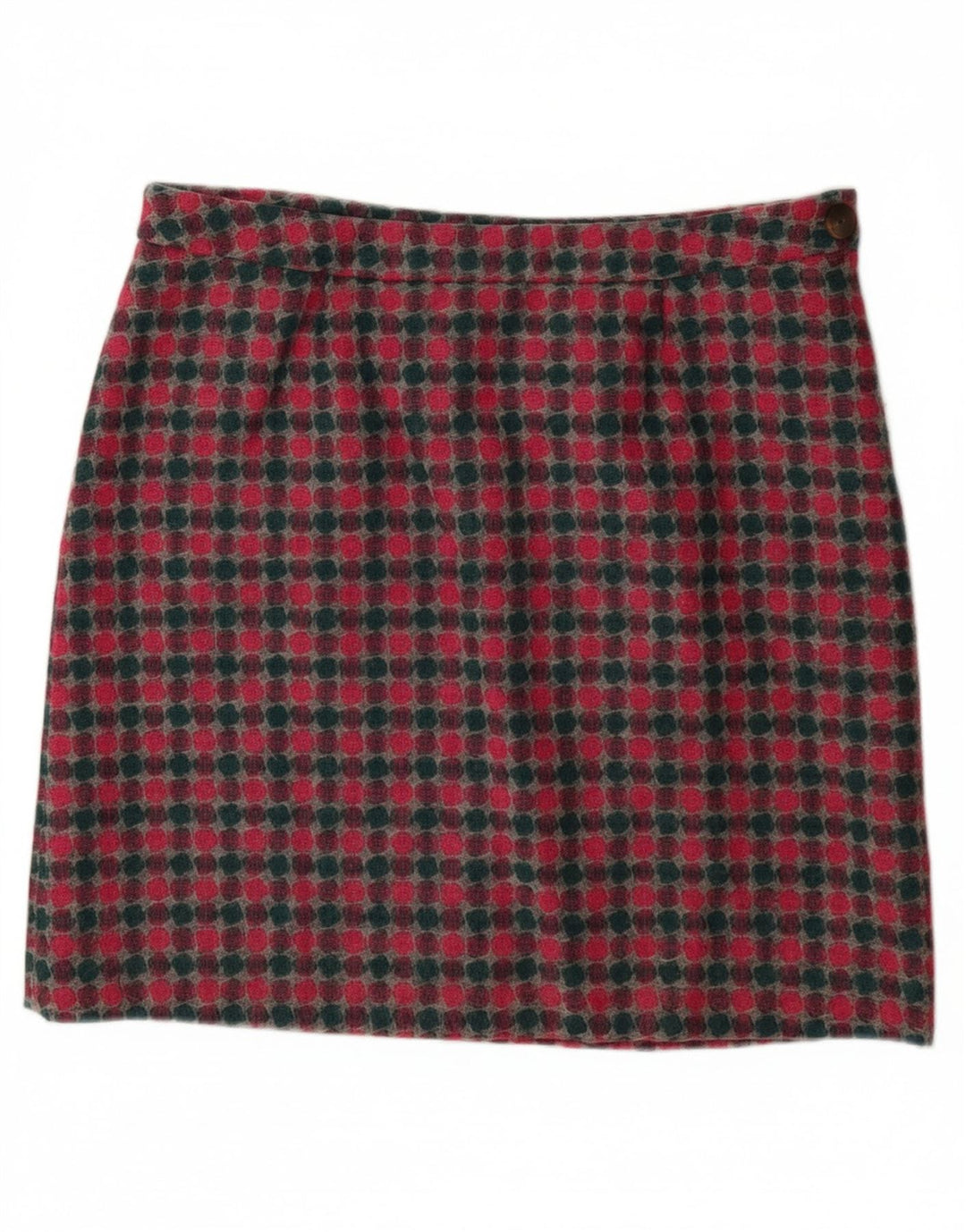 LAURA ASHLEY Mini jupe femme UK 16 Large W36 laine tachetée multicolore