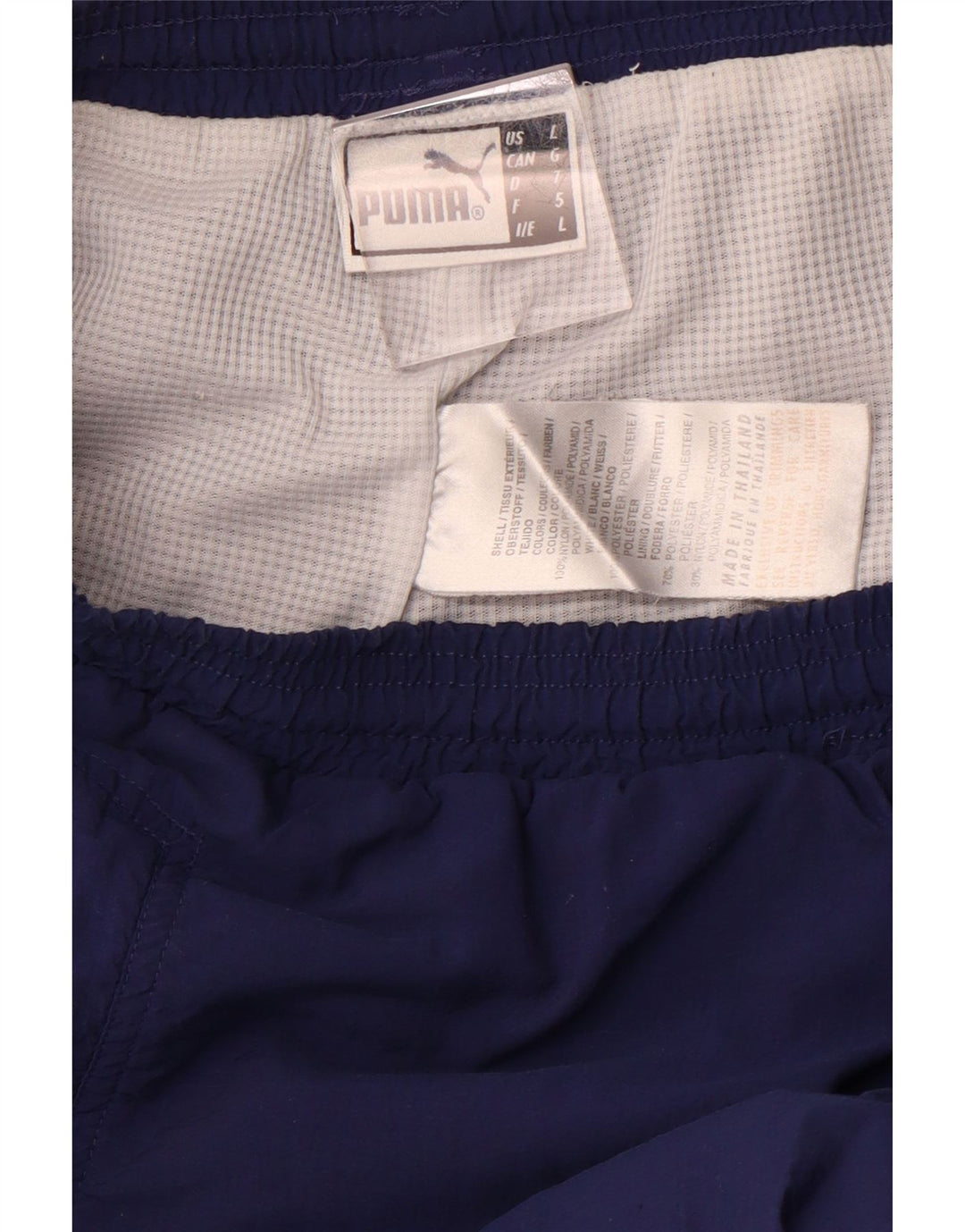 PUMA Pantalon de survêtement pour femme Pantalon de jogging Large Bleu marine Nylon Sports