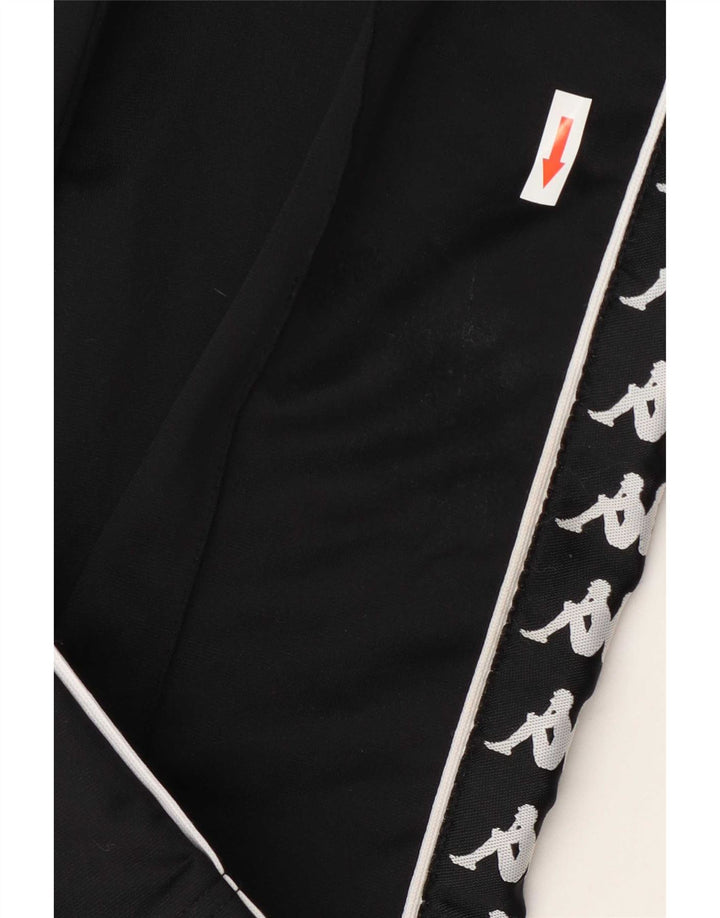 Kappa Pantalon de Survêtement Graphique Garçon 7-8 ans Noir Polyester