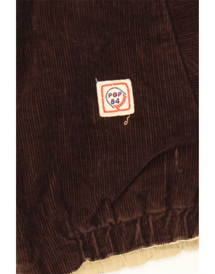 POP 84 Veste réversible en velours côtelé pour homme UK 36 Small Marron