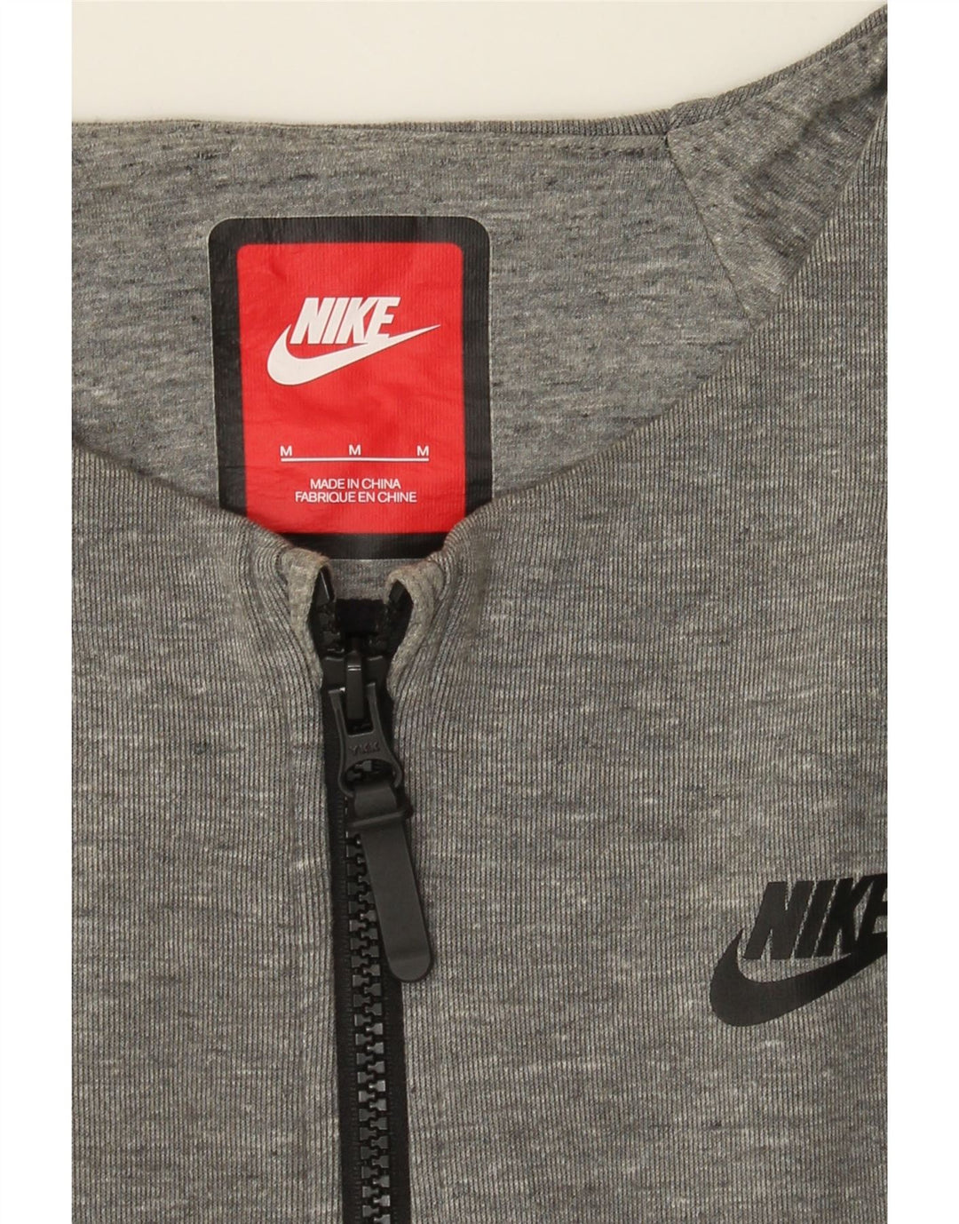 NIKE Womens Tracksuit Top Jacket UK 14 Medium Grey Cotton Vintage Nike and Second-Hand Nike from Messina Hembry 