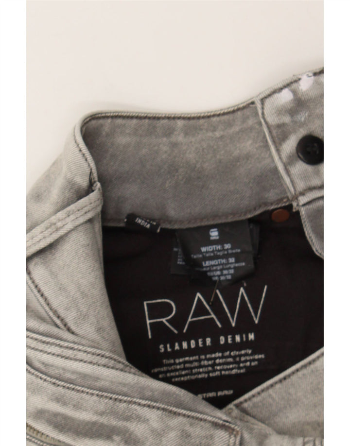 G-STAR Mens Skinny Jeans W30 L30 Grey Lyocell Vintage G-Star and Second-Hand G-Star from Messina Hembry 