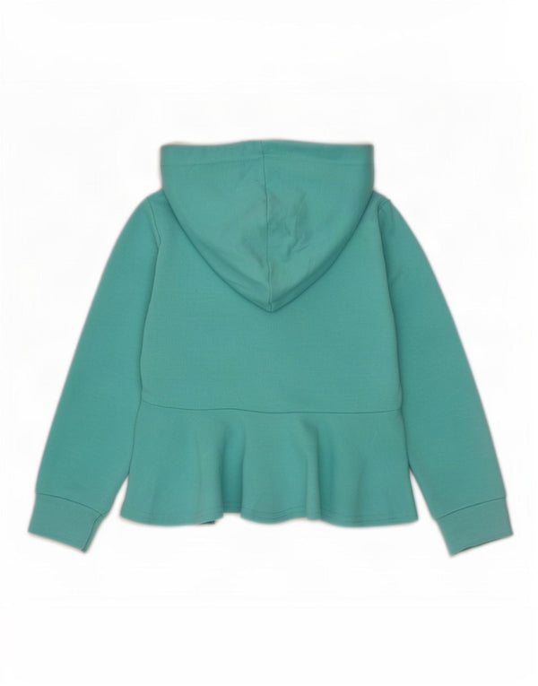 Champion Pull à capuche zippé graphique pour fille 3-4 ans Turquoise Polyester