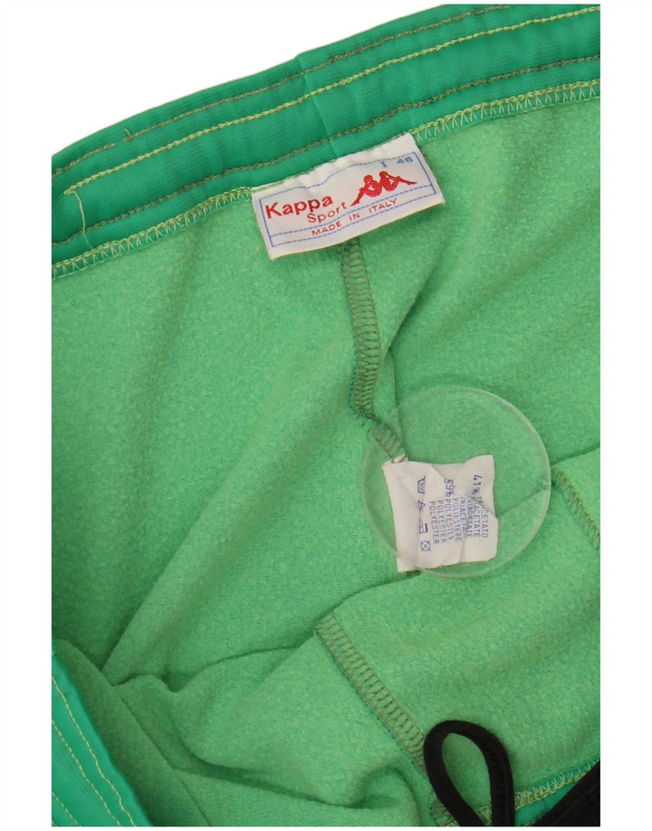 Kappa Pantalon de Survêtement Graphique Homme IT 46 Petit Vert Polyester