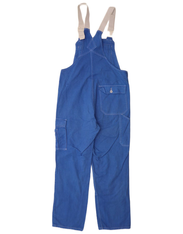 vintage Femme Dungarees Cargo Pantalon IT 44 Moyen W30 L29 Coton Bleu