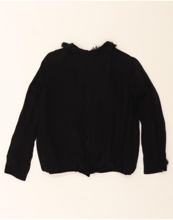 VINTAGE Womens Blouse Top UK 10 Small Black Vintage Vintage and Second-Hand Vintage from Messina Hembry 