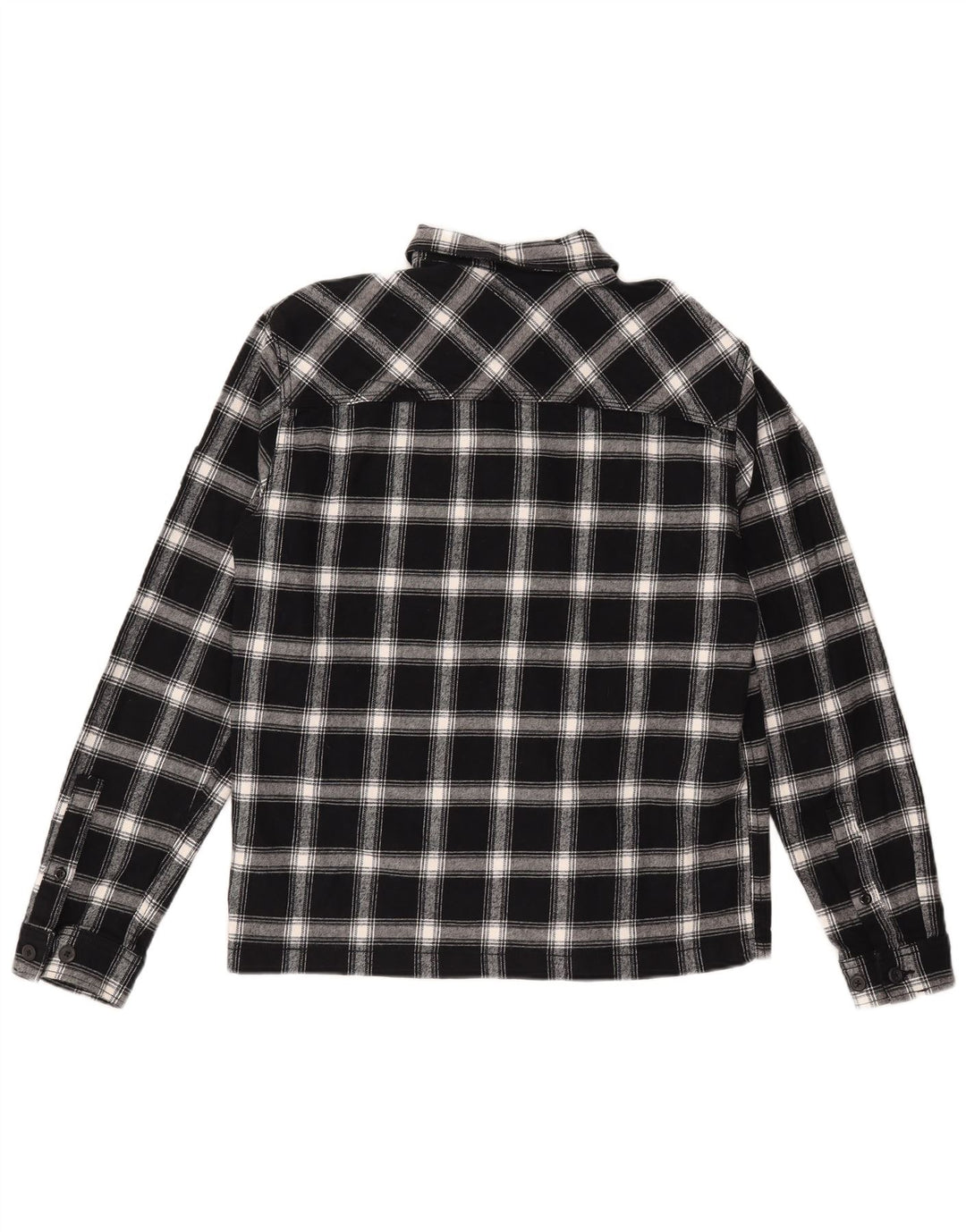 Jack & Jones Chemise en Flanelle Coupe Confort Homme Noir Moyen à Carreaux en Coton