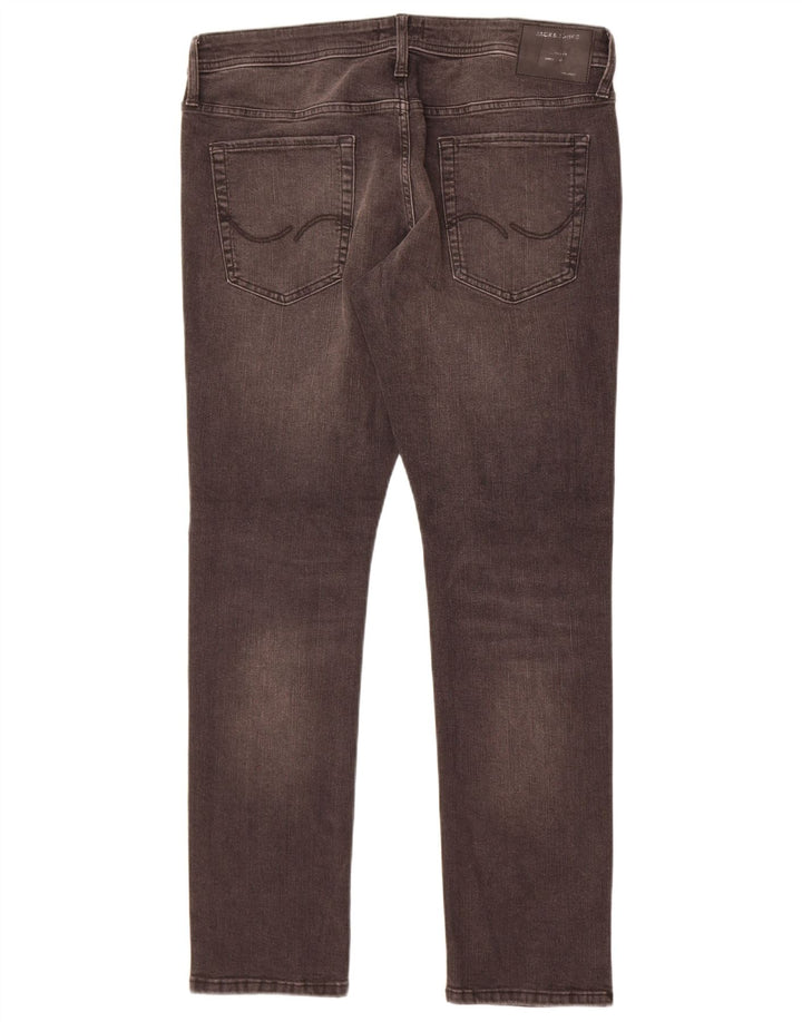 Jack & Jones Jean Slim GLENN W36 L32 Homme Gris Coton