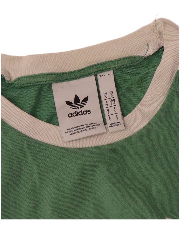 Adidas T-Shirt Homme Haut Petit Vert Coton
