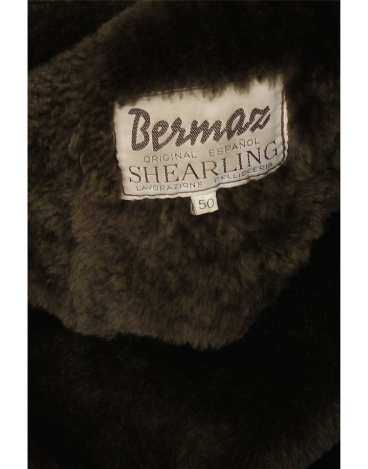 vintage Femme Shearling Shearling Manteau IT 50 XL Brown Shearling