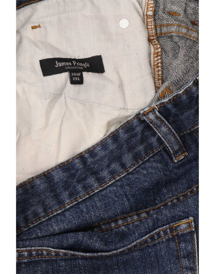 James Pringle Jean court homme W36 L25 bleu coton