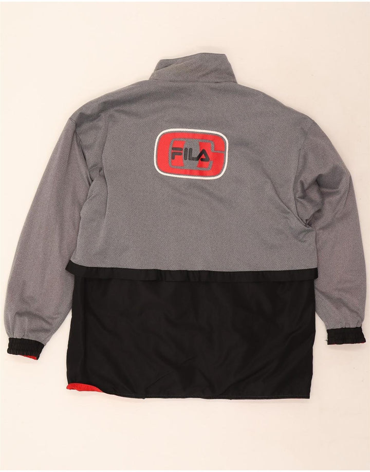 Fila Veste de Survêtement Graphic Reversible Homme Rouge Moyen Colourblock