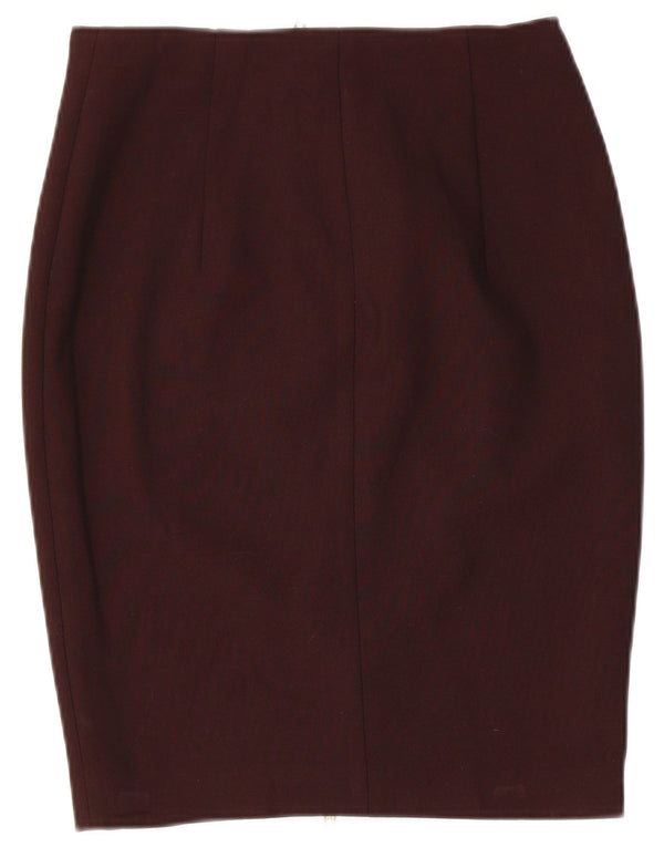 Zara Femme Jupe Crayon Medium W28 Marron Viscose