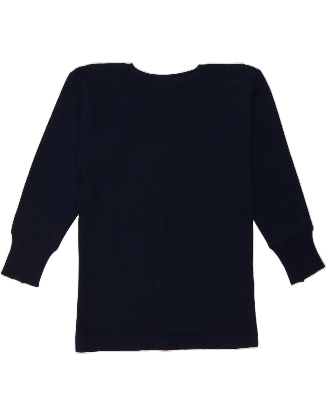 VINTAGE Womens Top Long Sleeve UK 14 Medium Black Vintage Vintage and Second-Hand Vintage from Messina Hembry 