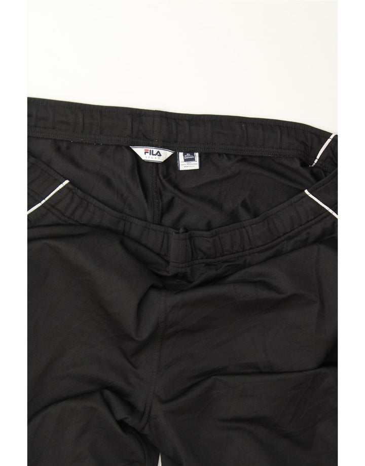 FILA Mens Tracksuit Trousers XL  Black Polyester Vintage Fila and Second-Hand Fila from Messina Hembry 