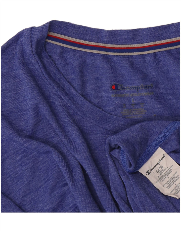 Champion T-Shirt Homme Haut Large Bleu Moucheté Polyester