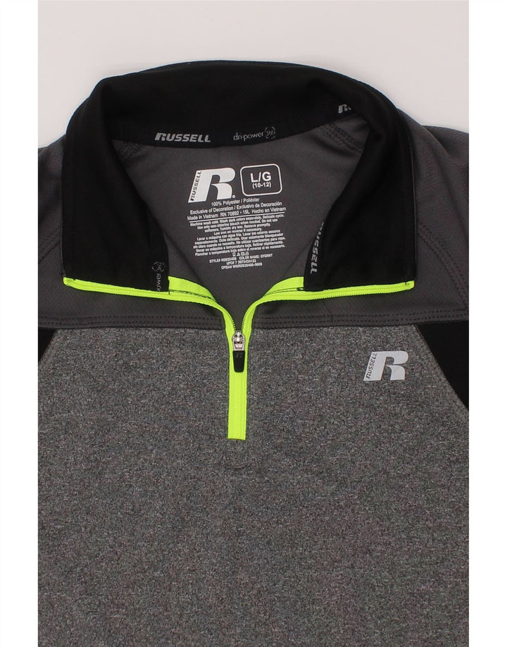 RUSSELL ATHLETIC Haut de Survêtement Pull pour Garçon 10-11 Ans Grand Gris