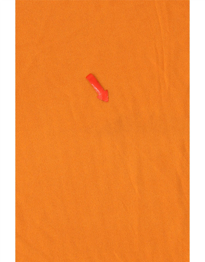 Zara Femme T-Shirt Top UK 12 Orange Moyen