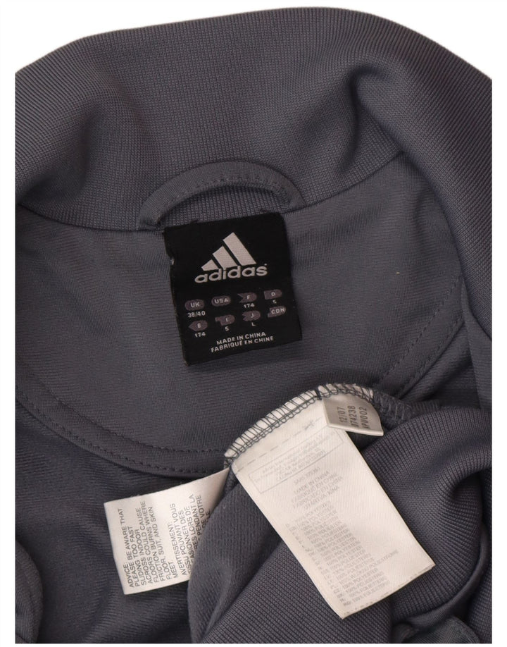 Adidas Veste de survêtement pour homme UK 38/40 Gris moyen Colourblock Polyester