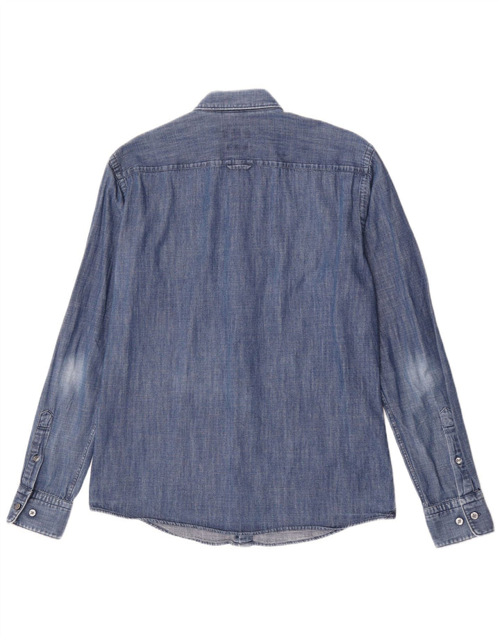 Hugo Boss Chemise en jean coupe slim en coton bleu moyen
