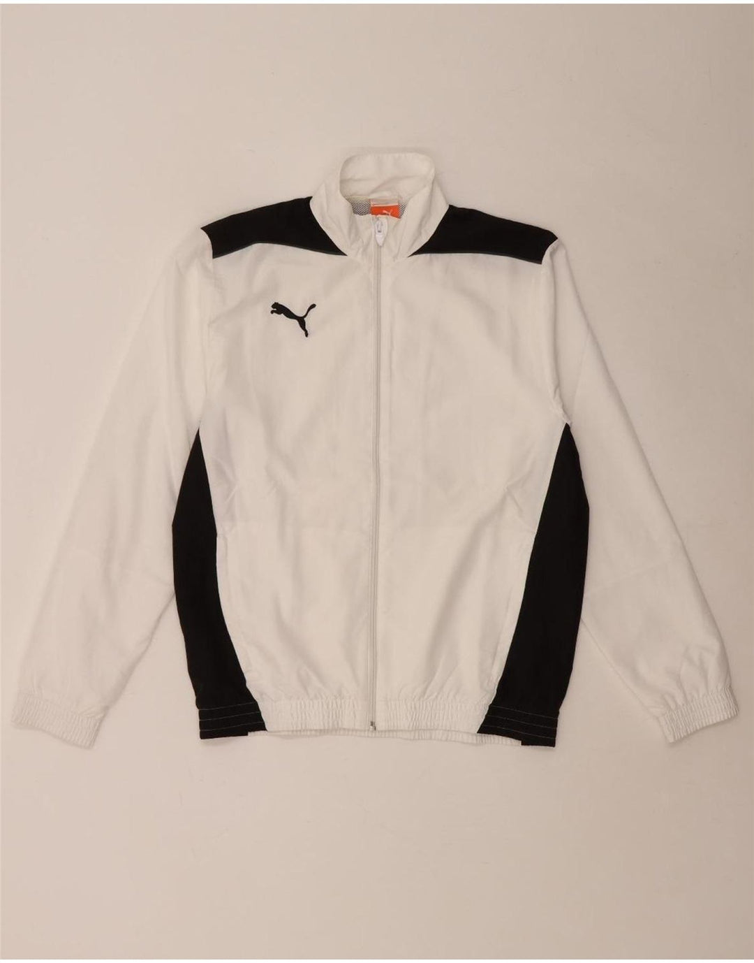 PUMA Veste de Survêtement Garçon 15-16 ans Blanc Colorblock Polyester