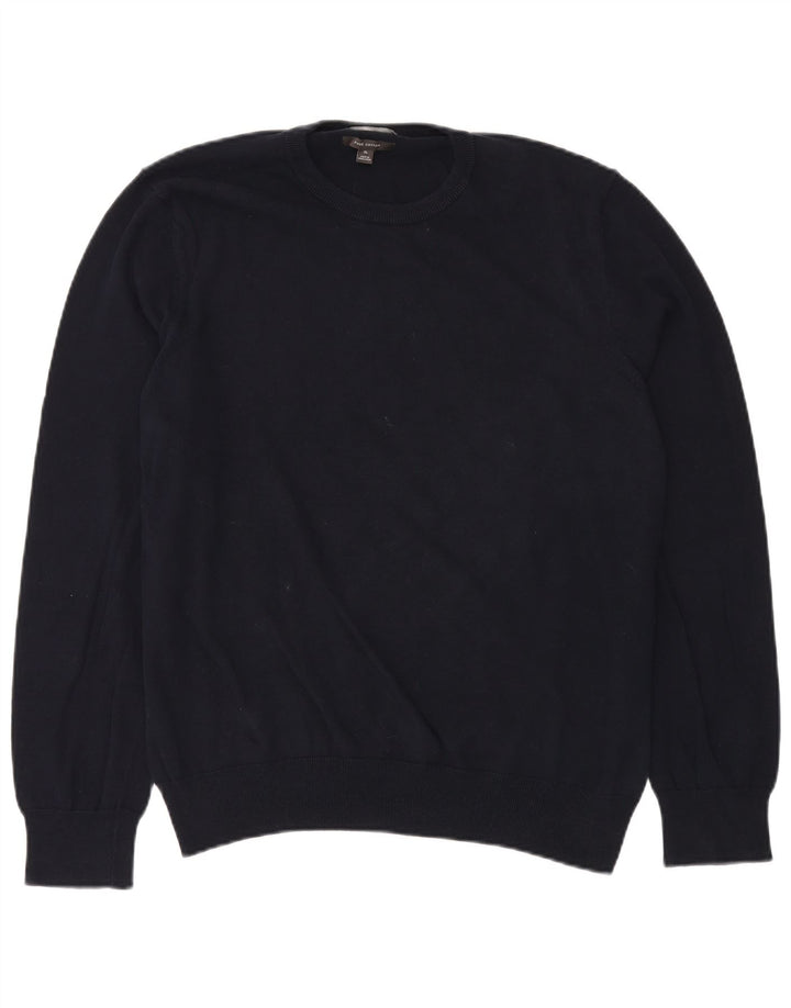 MARKS & SPENCER Pull col rond homme XL bleu marine coton