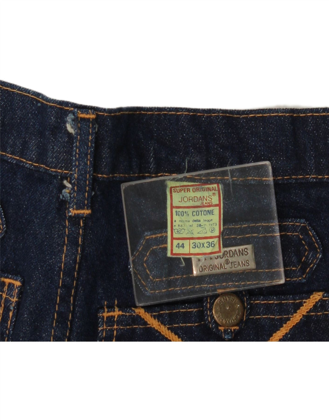 vintage Femme Bootcut Jeans W30 L33 Coton Bleu Marine