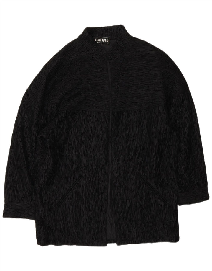 Fendi Pardessus ouvert pour femme UK 18 XL Noir