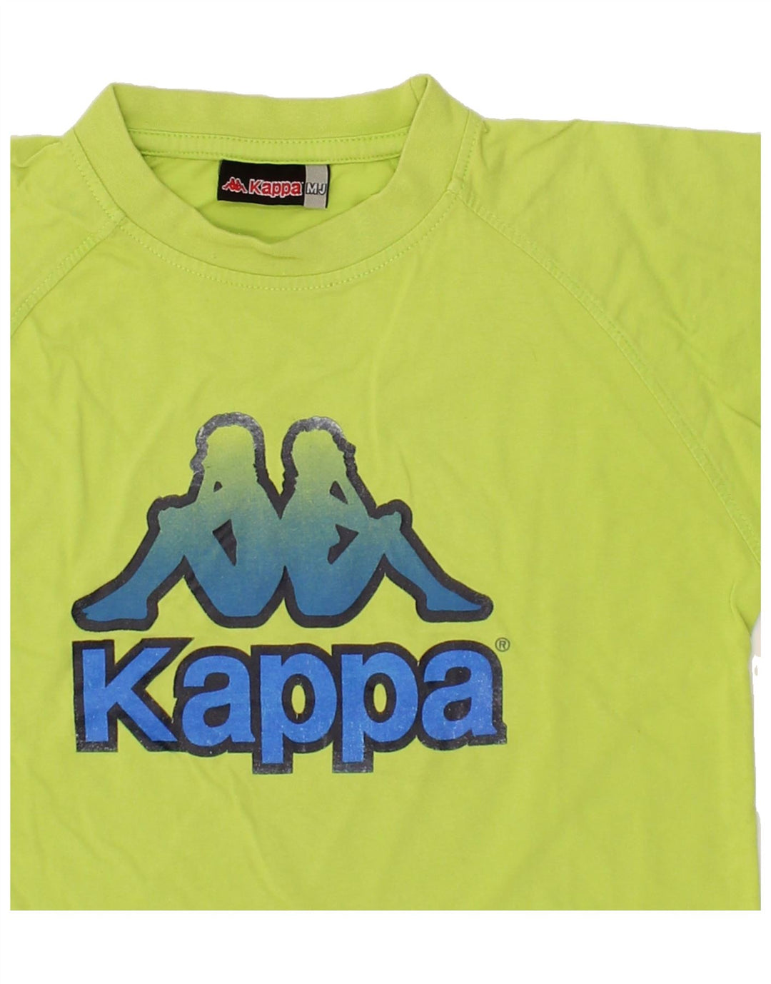KAPPA Boys Graphic T-Shirt Top 7-8 Years Medium Green Cotton Vintage Kappa and Second-Hand Kappa from Messina Hembry 