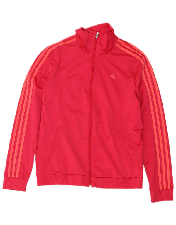 Adidas Veste de survêtement pour femme UK 12/14 Rose moyen Polyester Sports