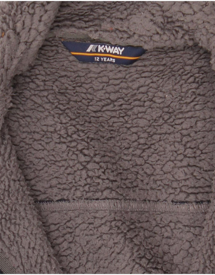 K-Way Veste Polaire Sherpa Garçon 11-12 ans Bleu Marine Polyester
