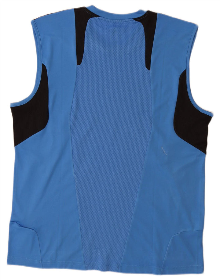 Adidas Hommes Climacool Débardeur Grand Bleu Colorblock Polyester
