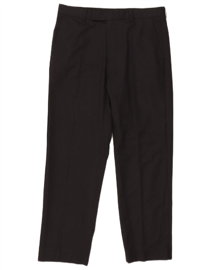 Marks & Spencer Pantalon de costume droit autographe pour homme W32 L29 Noir