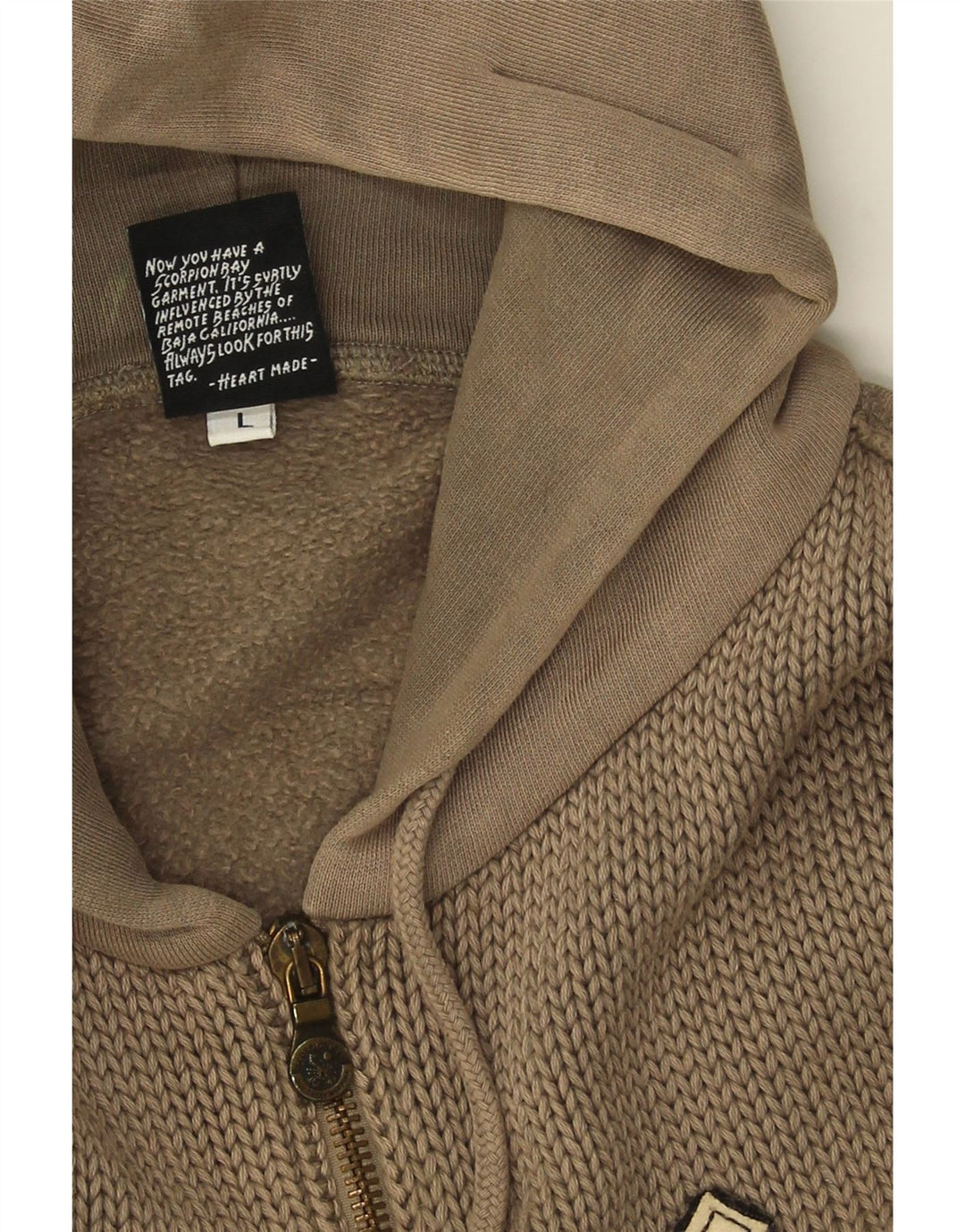 Pull à capuche zippé graphique pour hommes Large