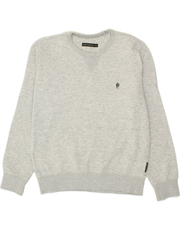 FRENCH CONNECTION Mens Sweatshirt Jumper Medium Grey Cotton Vintage French Connection and Second-Hand French Connection from Messina Hembry 