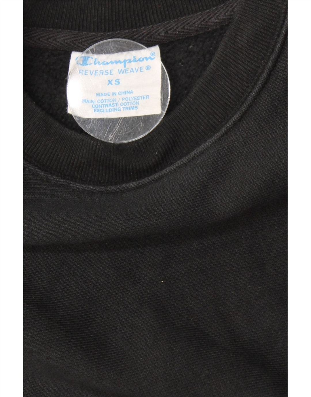 CHAMPION Sweat-shirt oversize Reverse Weave pour femme UK 6 XS Noir