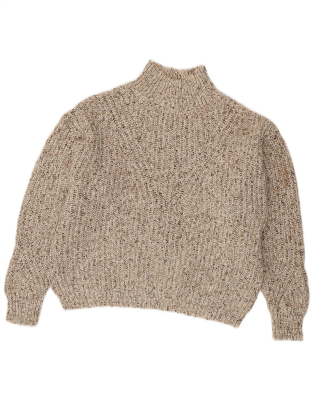 Marks & Spencer Pull col roulé pour femme UK 14 Beige moyen