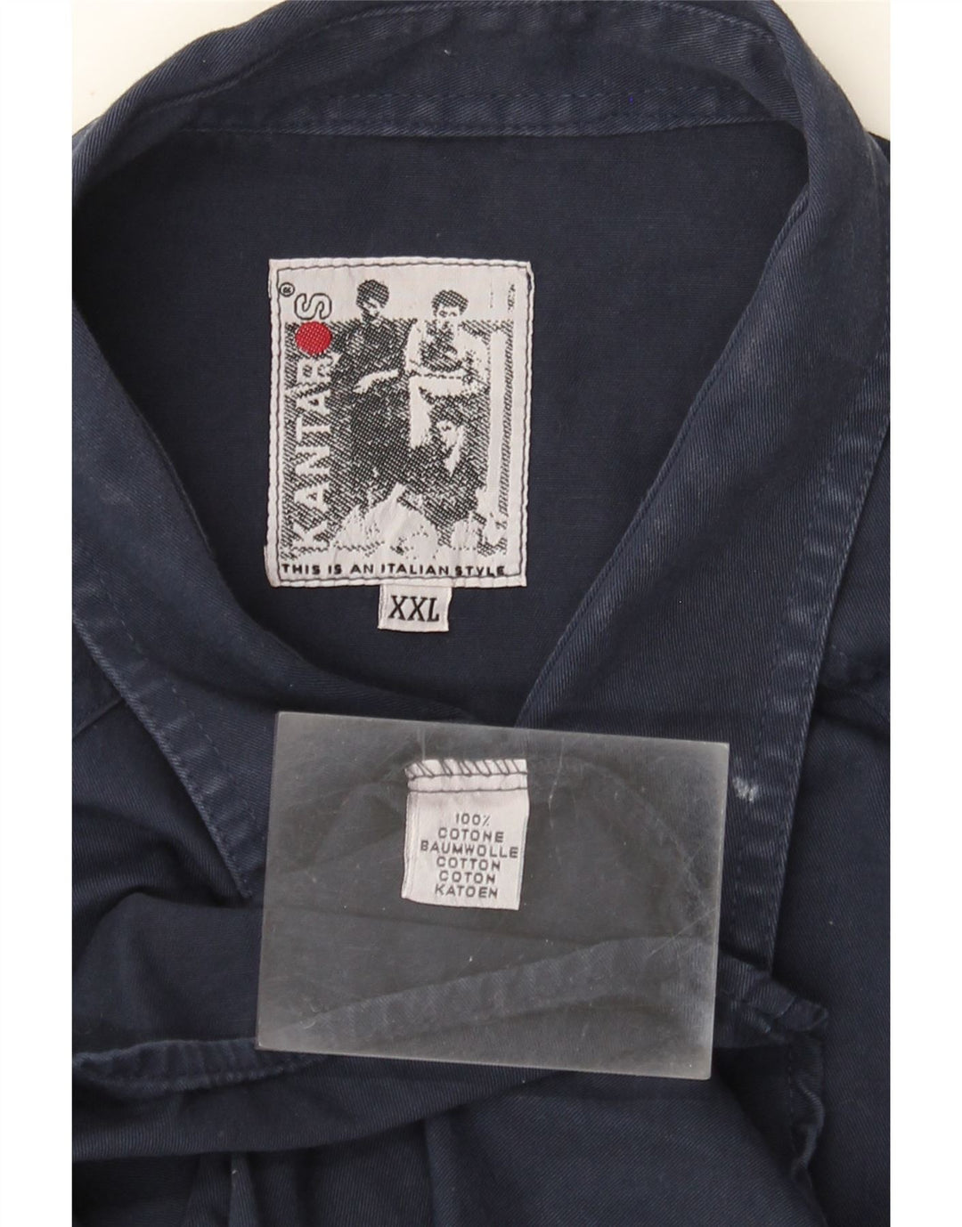Kantaros Chemise Homme 2XL Bleu Marine Coton