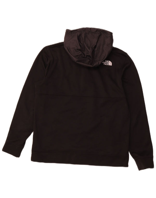 THE NORTH FACE Pull à capuche à col zippé pour homme Large Noir Polyester