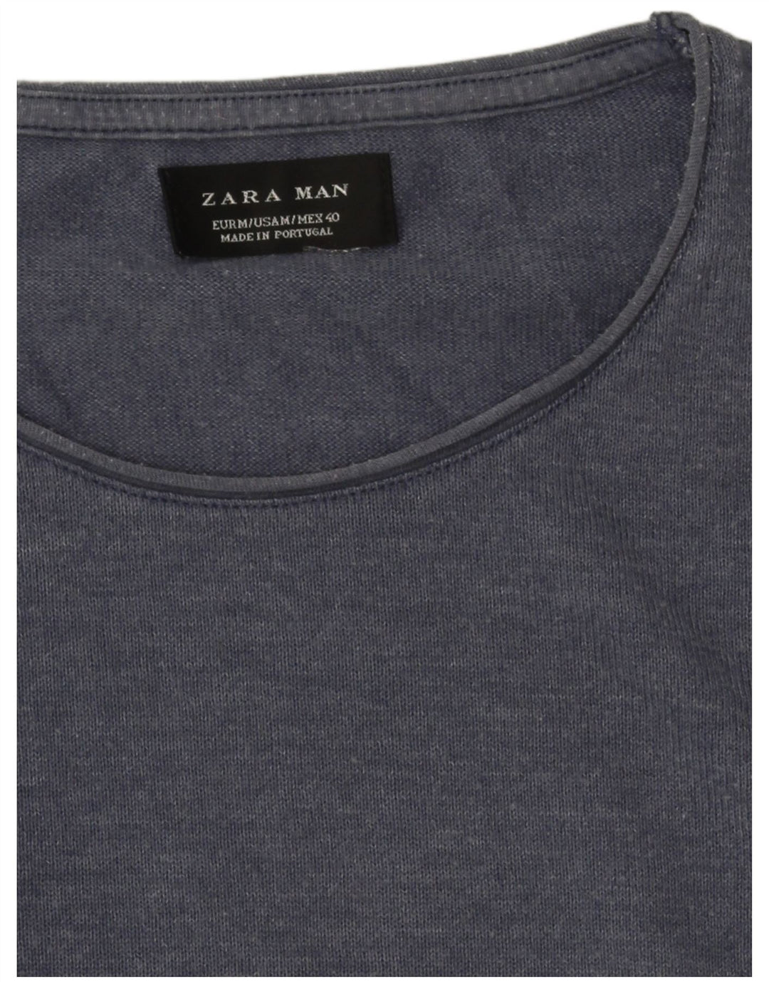 Zara T-Shirt Homme Bleu Marine Moyen
