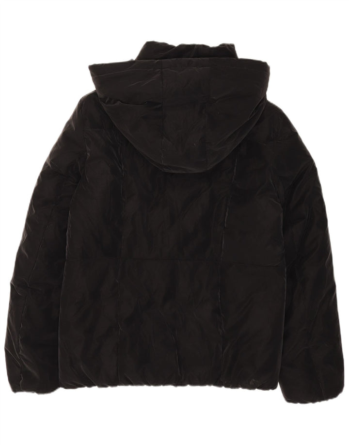 Guess Veste matelassée à capuche pour femme UK 12 Medium Noir Polyester