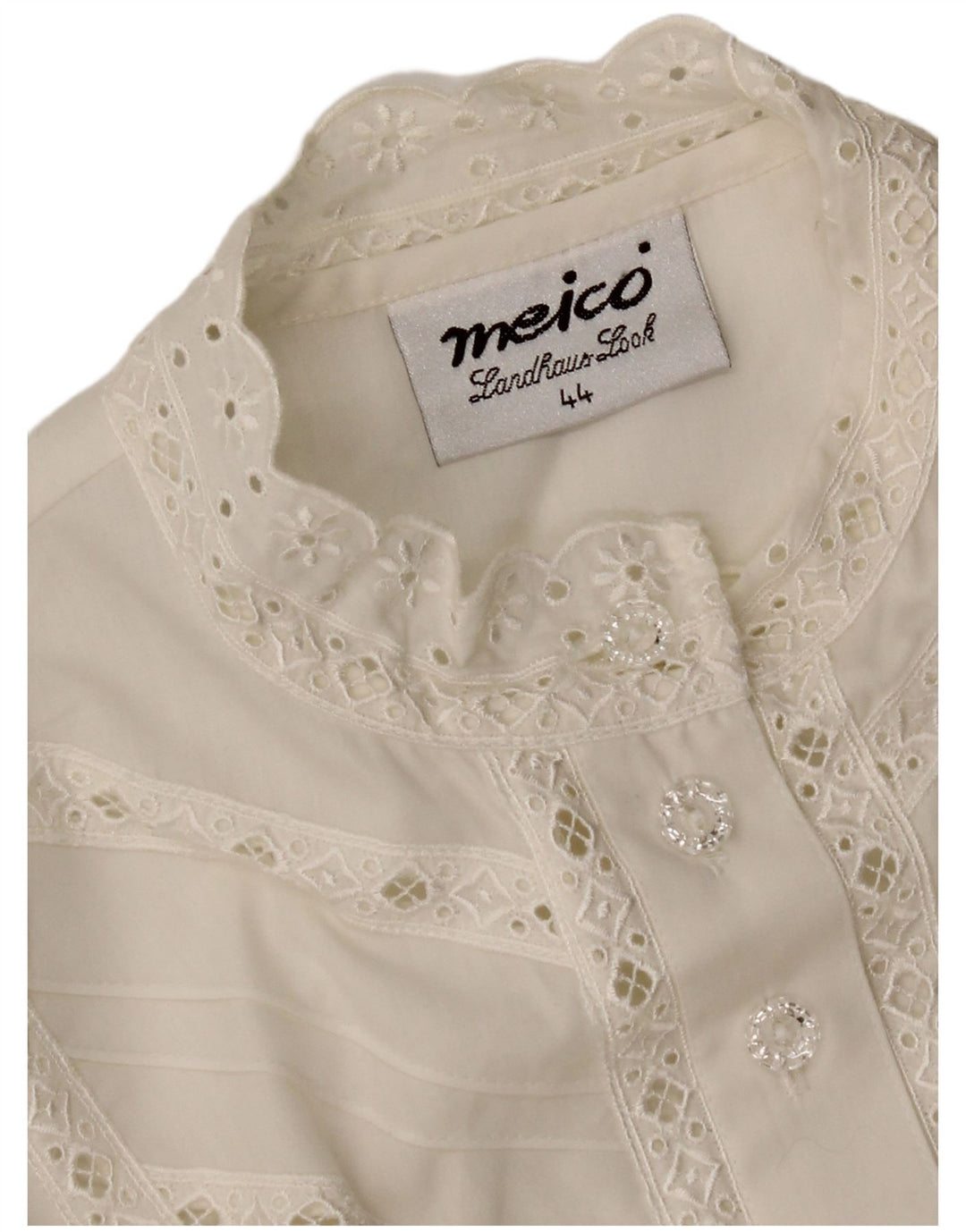 MEICO Chemisier Femme EU 44 XL Blanc Floral