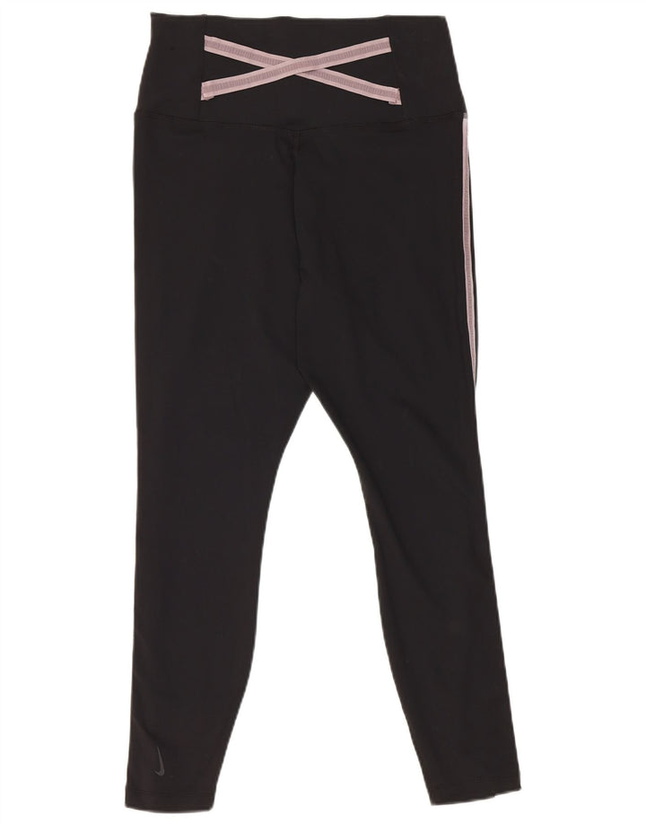 Nike Leggings Femme UK 44 Large Noir Polyester