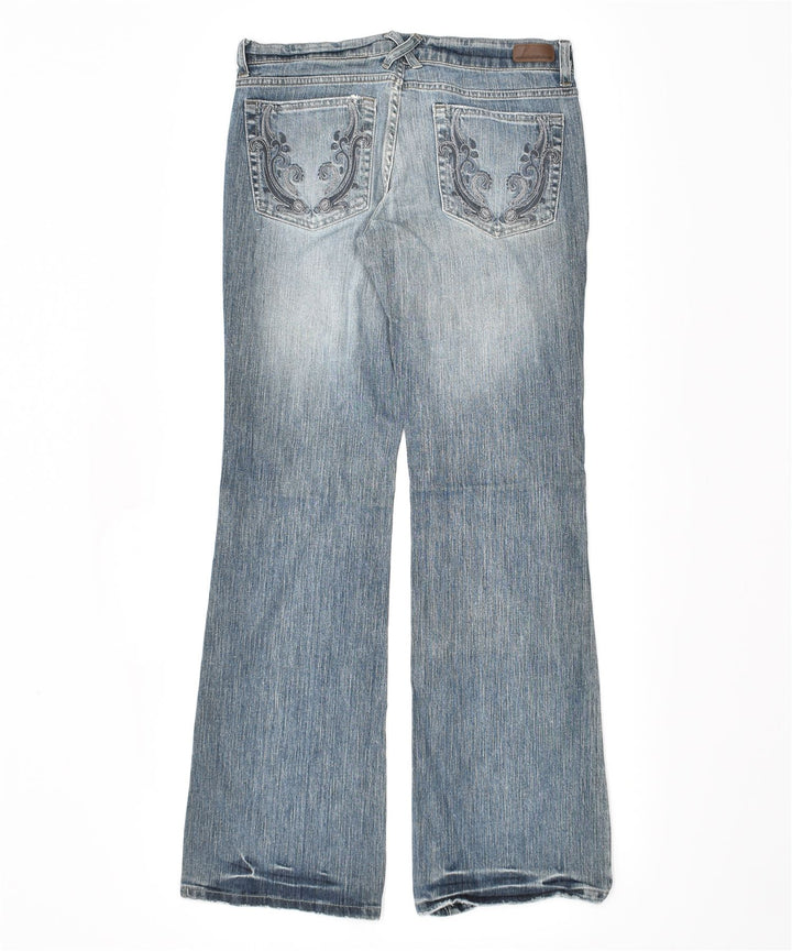 DKNY Femme Time Square Jean évasé US 9 Large W32 L33 Bleu Coton