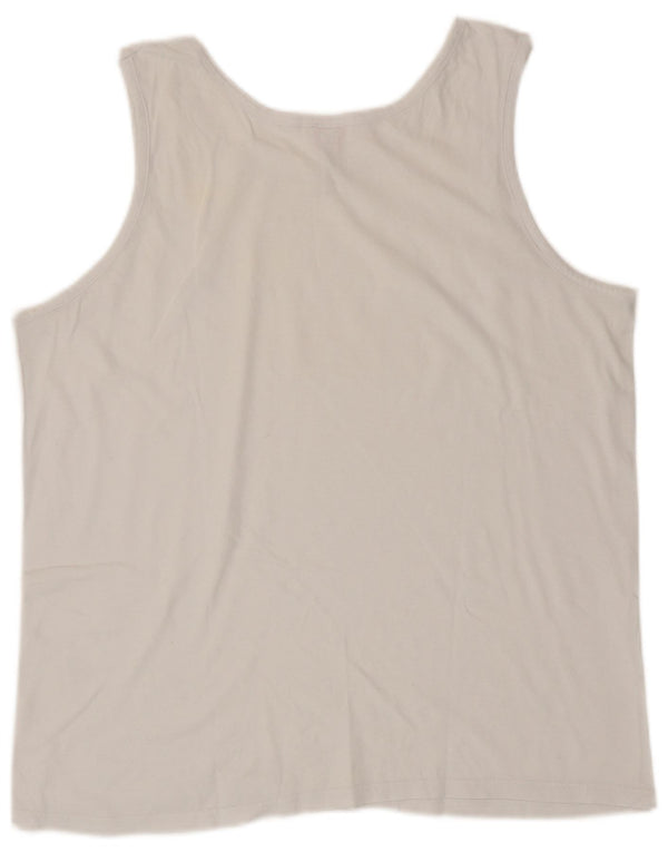 Kappa Débardeur Femme UK 18 XL Coton Blanc