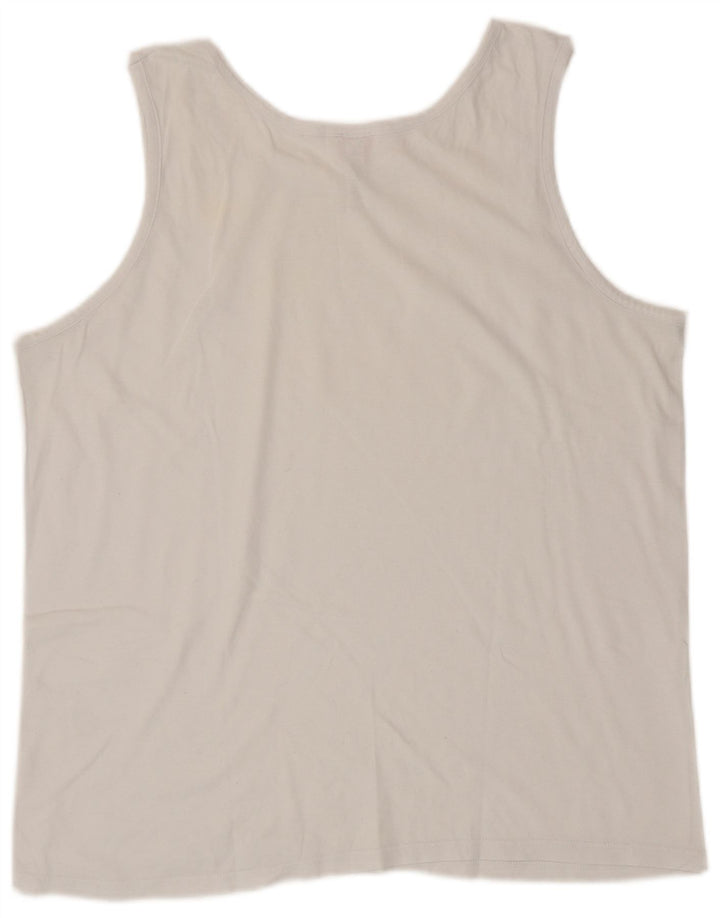 Kappa Débardeur Femme UK 18 XL Coton Blanc