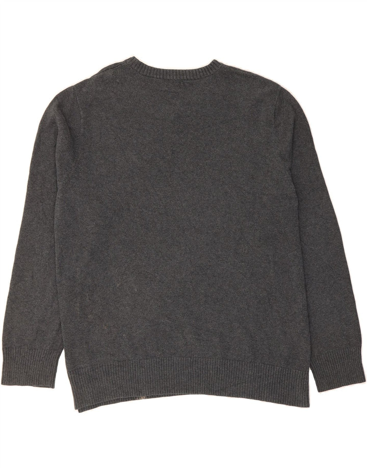 MOSSIMO Mens V-Neck Jumper Sweater 2XL Grey Cotton Vintage Mossimo and Second-Hand Mossimo from Messina Hembry 